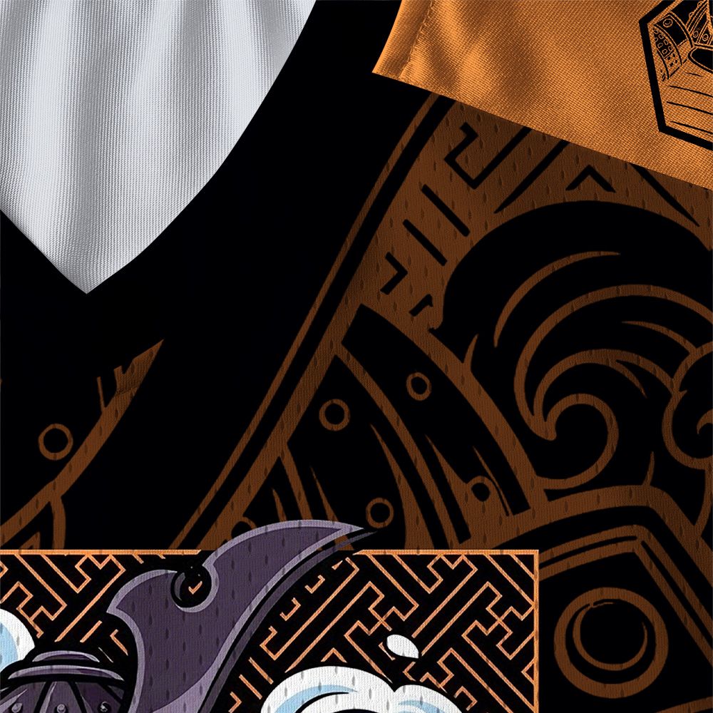 Kyoto-Lion Samurai Koi Paneled Long Sleeve Jersey