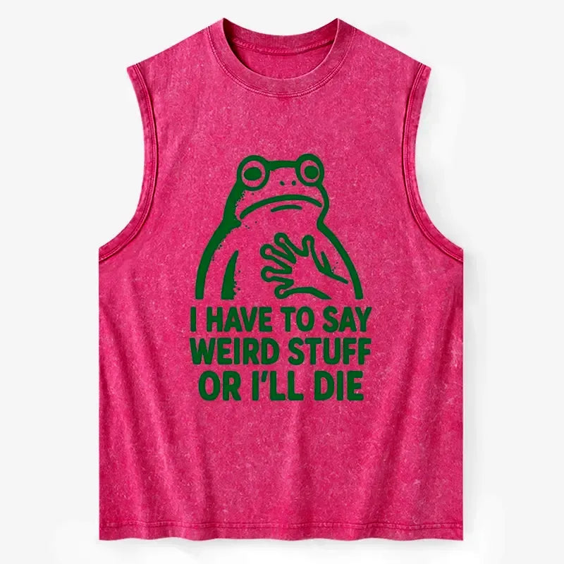 funny frog meme tank top for summer