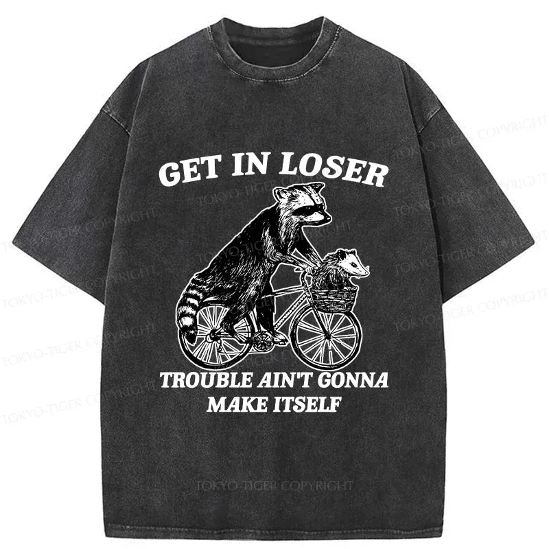 Trendy Kyoto-Lion Raccoon T-Shirt Gift