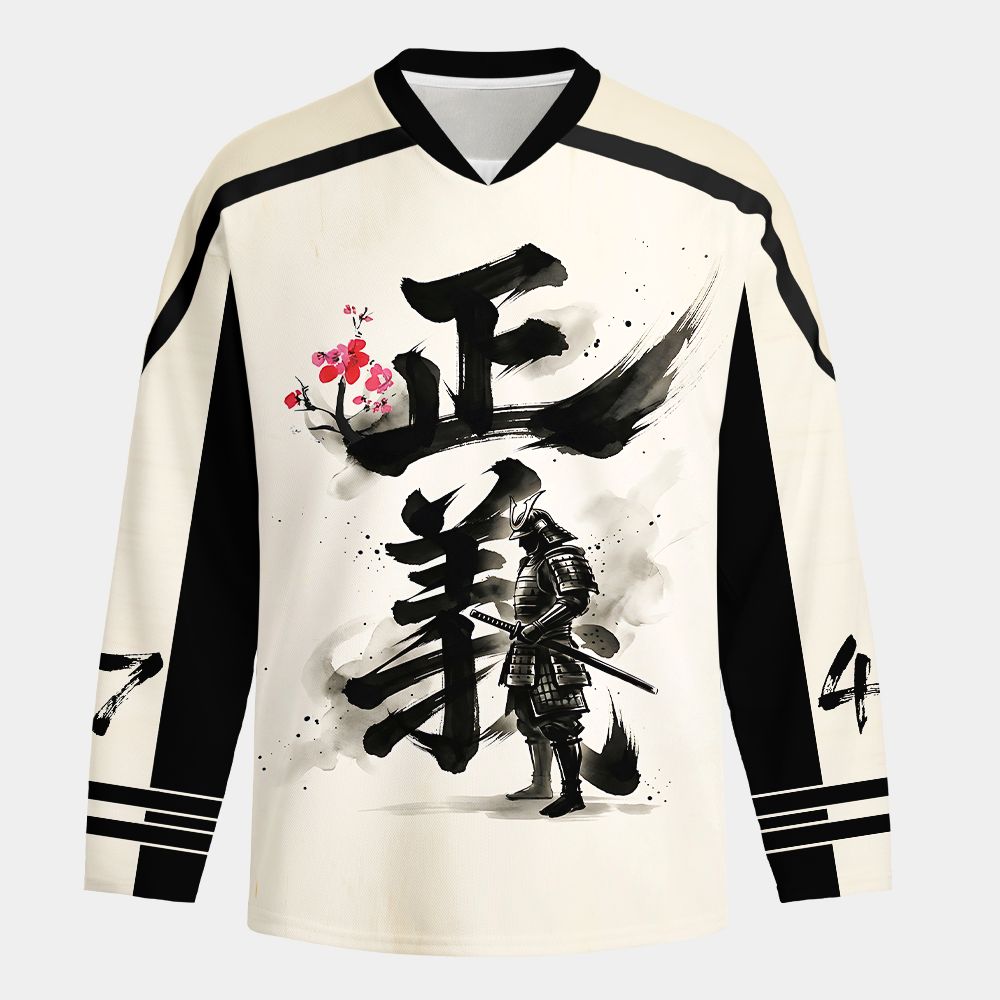 Kyoto-Lion Justice Kanji Long-Sleeve Hockey Jersey
