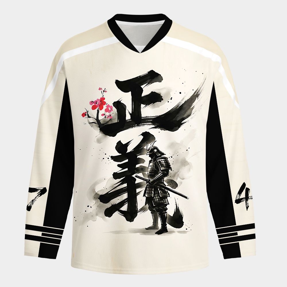 Kyoto-Lion Justice Kanji Long-Sleeve Hockey Jersey