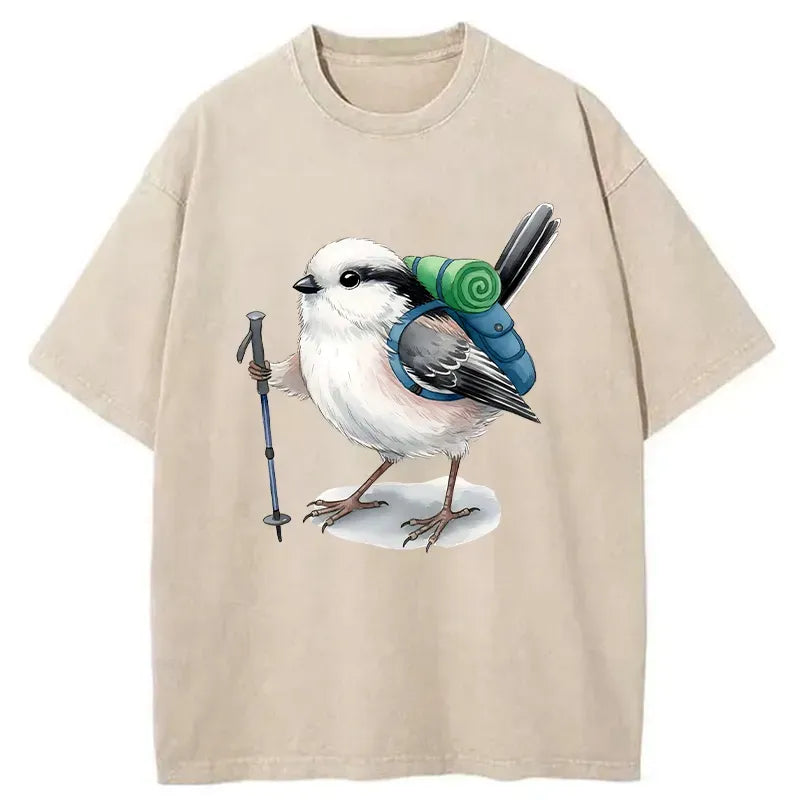Kyoto-Lion Traveling Titmouse Washed T-Shirt