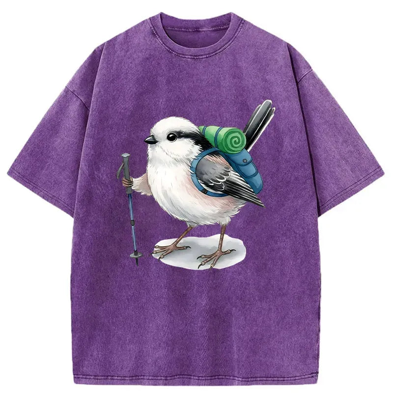 Traveling titmouse vintage cotton tee gift idea