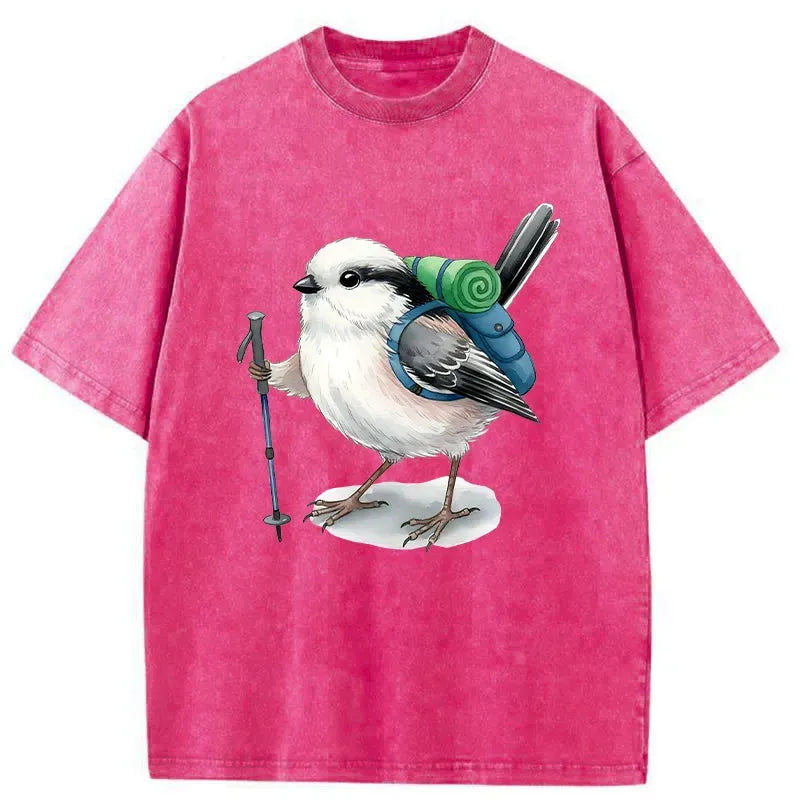 Traveling titmouse vintage cotton tee gift idea