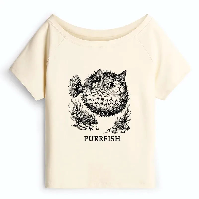 Cute Spiky Puffer T-Shirt for Summer