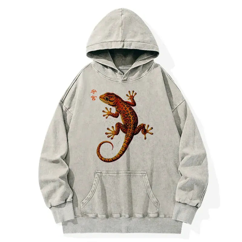 Funny Washed Hoodie for Streetwear