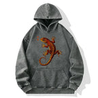 Retro Gecko Hoodie for Daily Wear