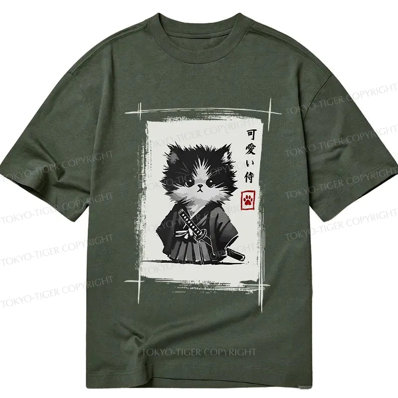 Kyoto-Lion Kitten Samurai Classic T-Shirt