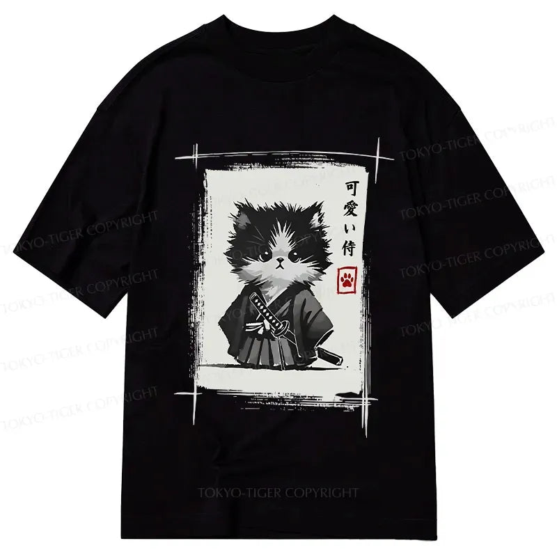 Kyoto-Lion Kitten Samurai Classic T-Shirt