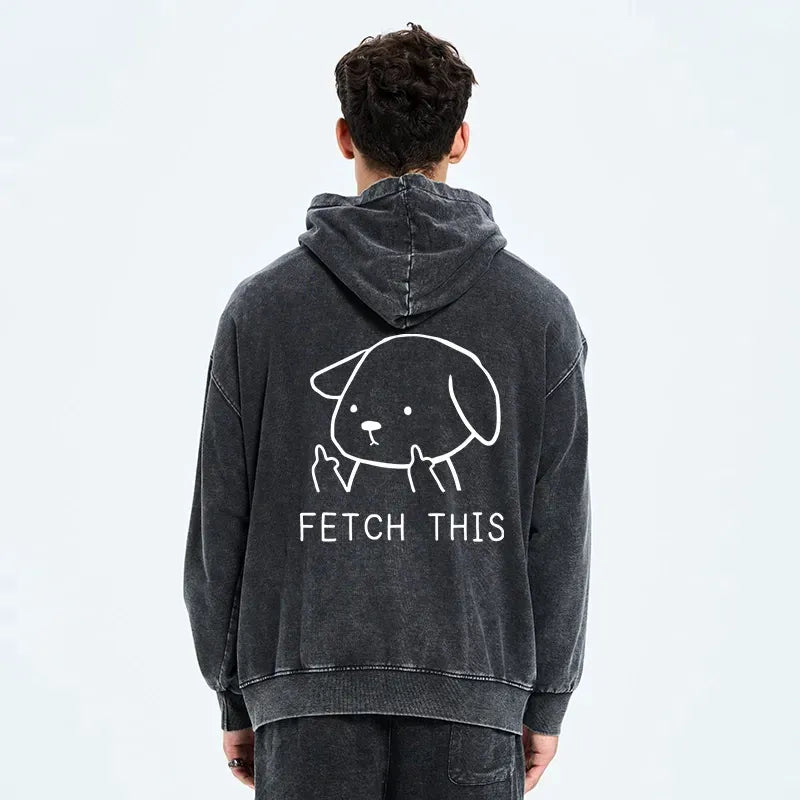 japanese vintage dog zip hoodie
