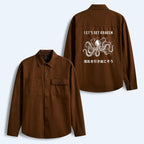 Kyoto-Lion Funny Octopus£ºLet¡¯s Get Kraken Men's Corduroy Work Jacket