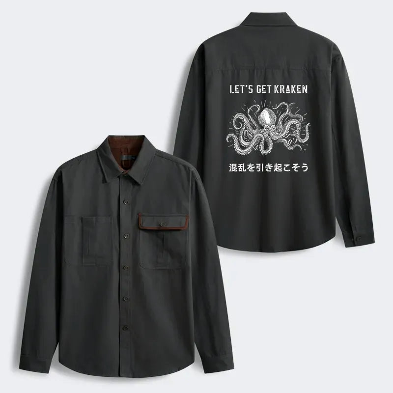 Japanese Kraken Work Jacket Free Shipping
