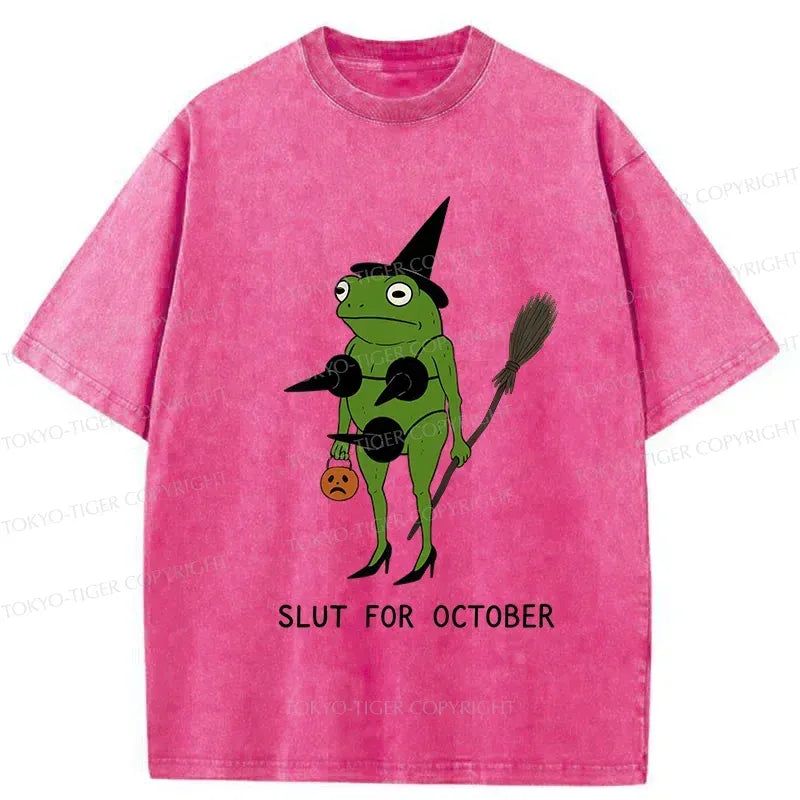 Washed Cotton T-Shirt for Summer