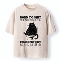 washed japanese style cat t-shirt on sale