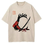 Silly Samurai Frog T-Shirt for Daily Wear