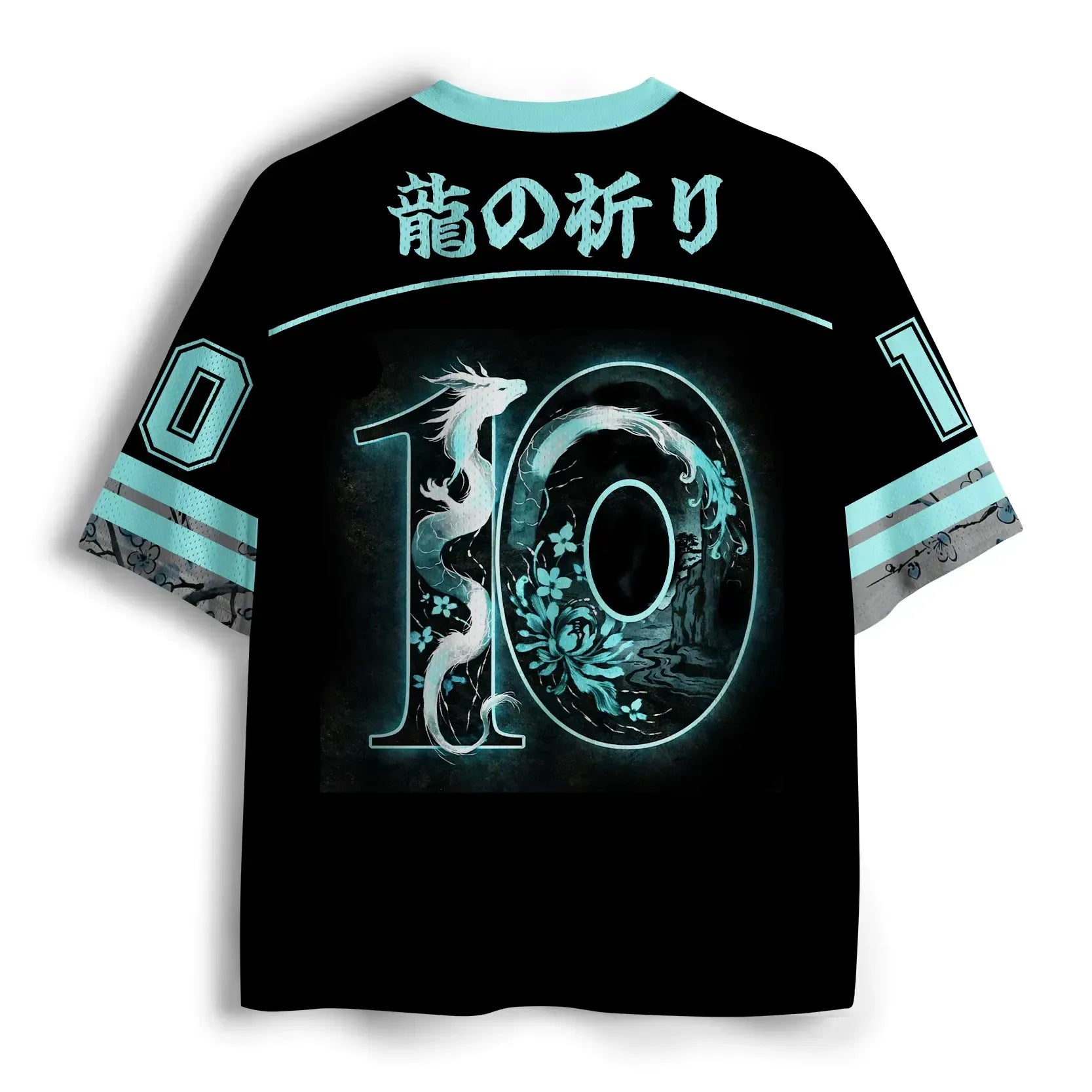 Breathable Japanese Dragon Mesh Jersey for Fitness