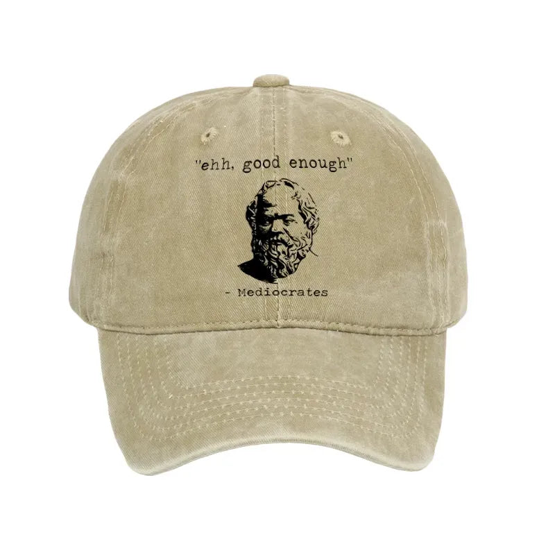 Kyoto-Lion Mediocrates Meme Washed Cap