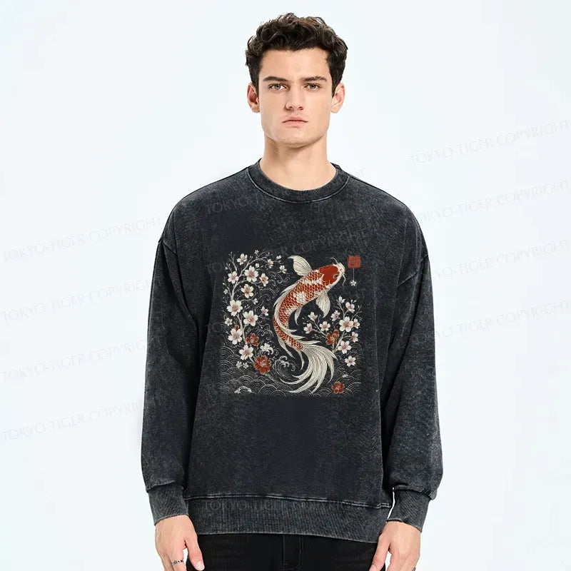 kyoto-lion washed sweatshirt free shipping