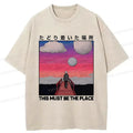 Japanese Vintage Washed T-Shirt for Daily Wear