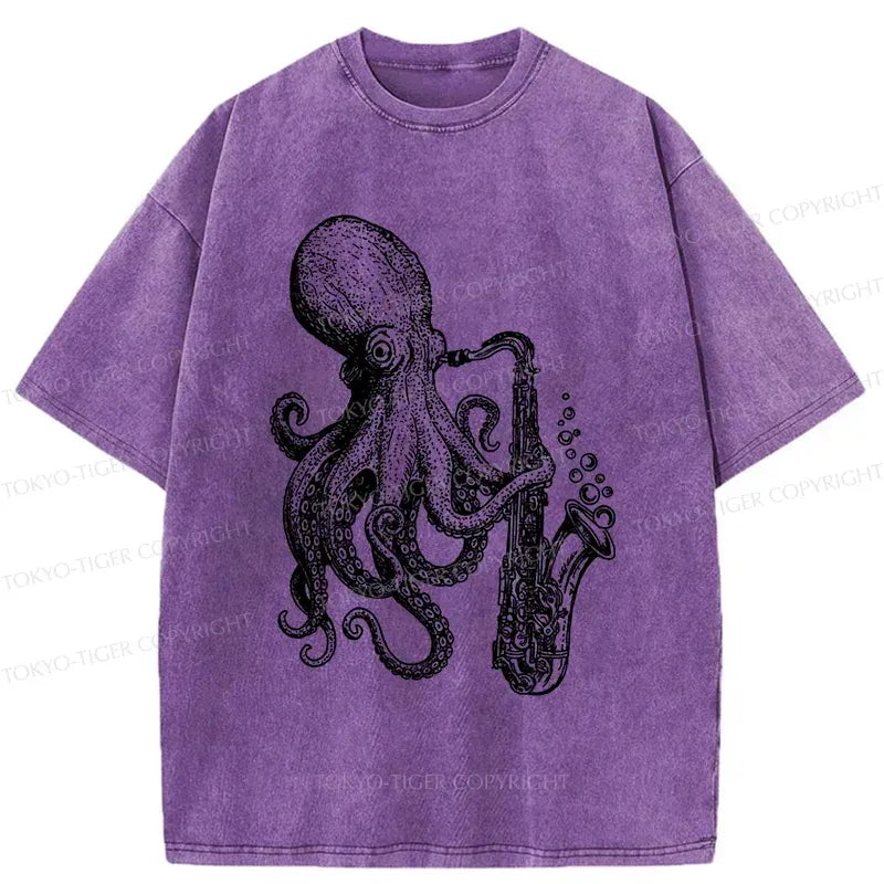 Washed Unisex T-shirt for Summer Vacation