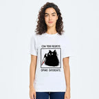 japanese vintage sarcastic cat tee