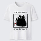 Kyoto-Lion Black Cat Holds Knife Disagrees Classic T-Shirt