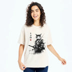 premium Japanese streetwear cat t-shirt