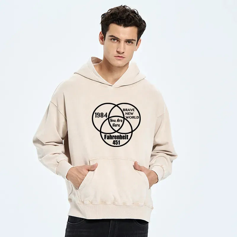 Kyoto-Lion Multidimensional Thinking And Rebellion Washed Hoodie