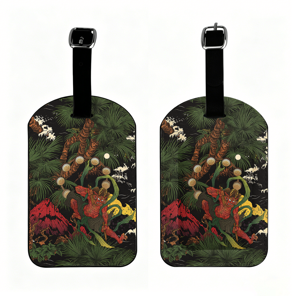Kyoto-Lion Japanese Yokai Luggage Tag