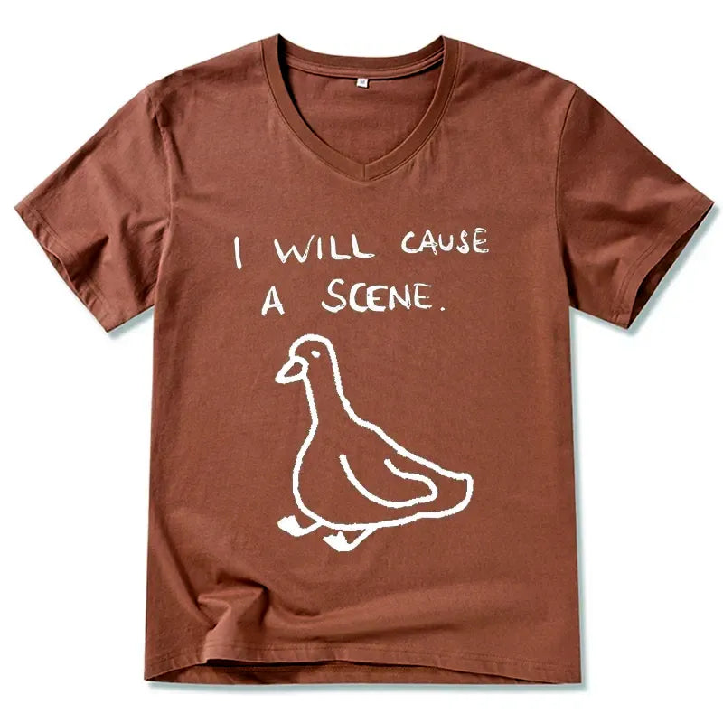 Funny Japan Retro V-Neck T-Shirt