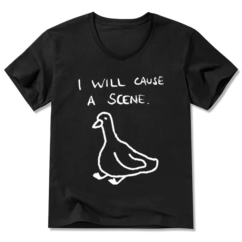 Funny Japan Retro V-Neck T-Shirt