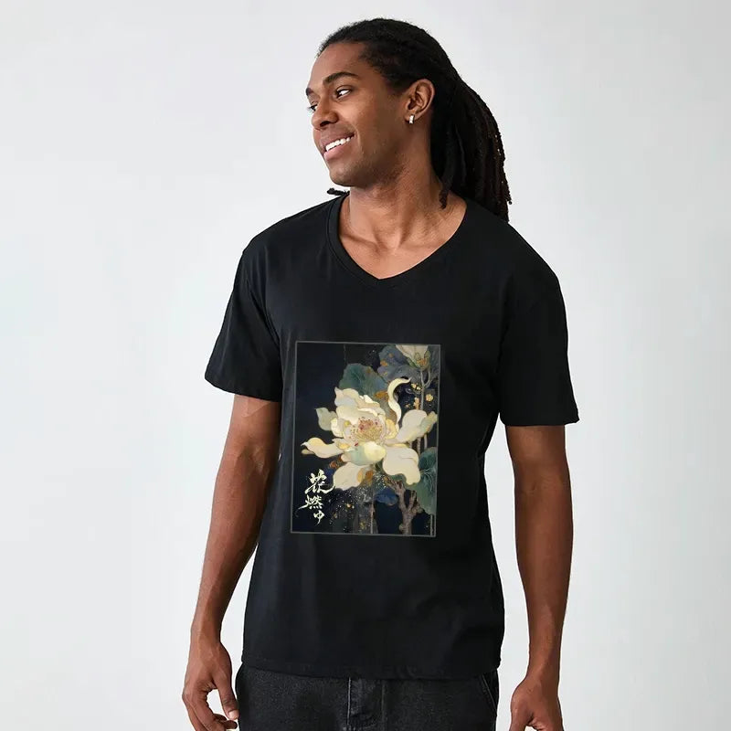 golden specks unisex cotton tee