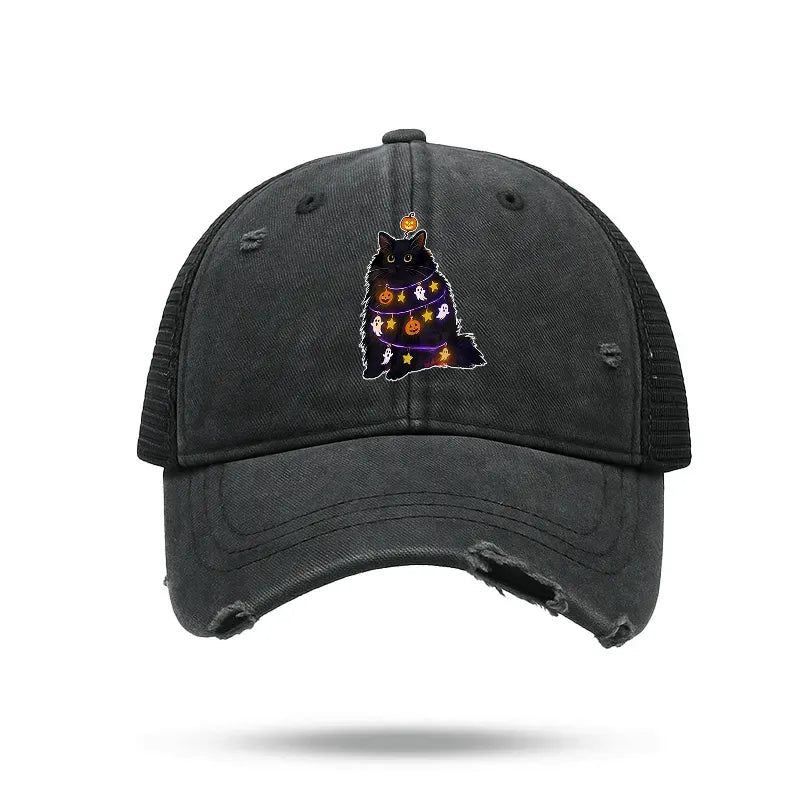 Kyoto-Lion Halloween Cat Trucker Cap