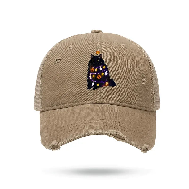 Kyoto-Lion Halloween Cat Trucker Cap