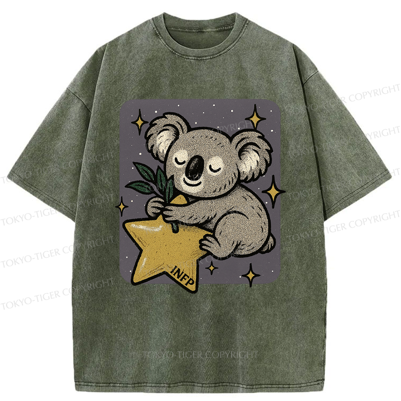 Kyoto-Lion INFP Koala Washed T-Shirt