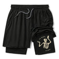 Kyoto-Lion Skeletons Feel No Pain Training Shorts