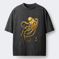 Vintage Japanese Ukiyo-e Octopus T-Shirt with Free Shipping