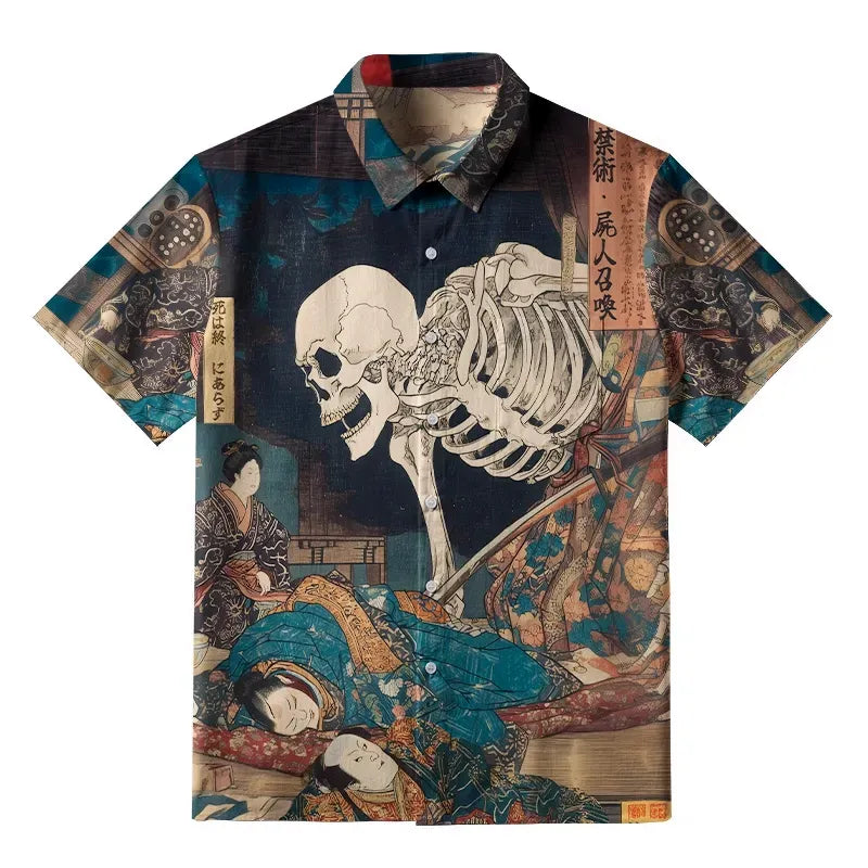 Yokai Kyoto Lion Shirt for Daily Wear