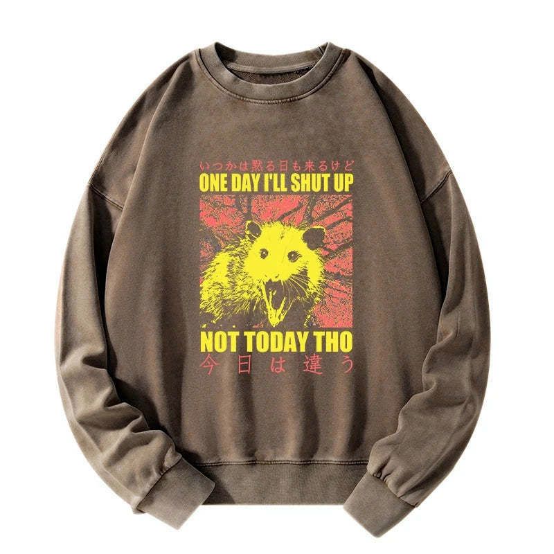 Kyoto-Lion Negative Possum Japanese Washed Sweatshirt