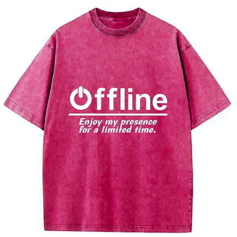 Japanese Vintage Washed T-Shirt for Daily Wear