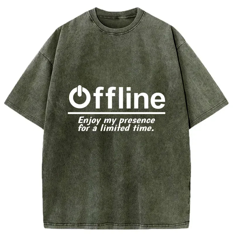 Unisex Cotton Washed T-Shirt for Summer Beach