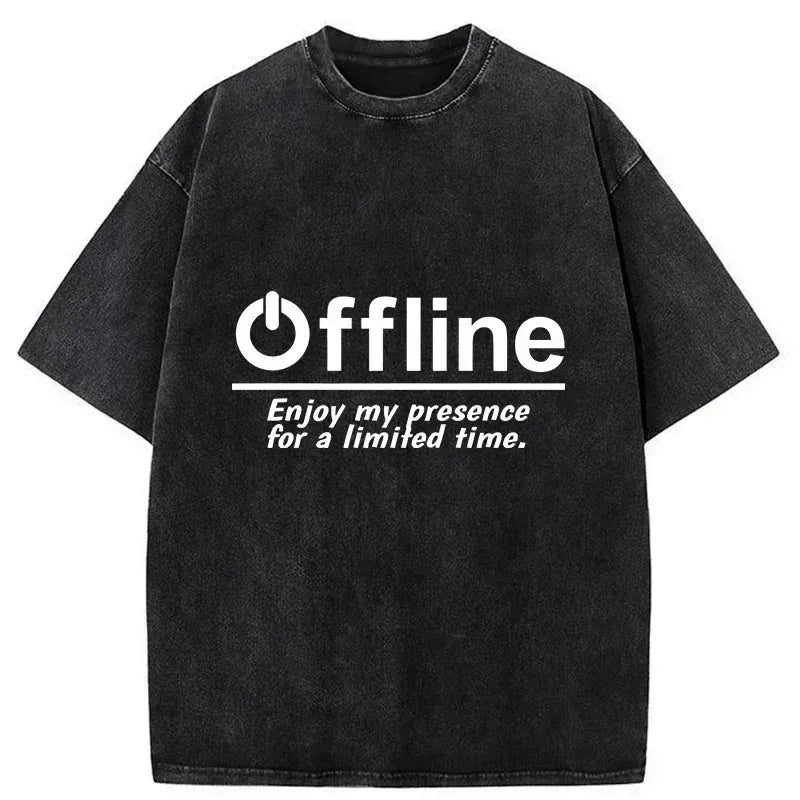Unisex Cotton Washed T-Shirt for Summer Beach