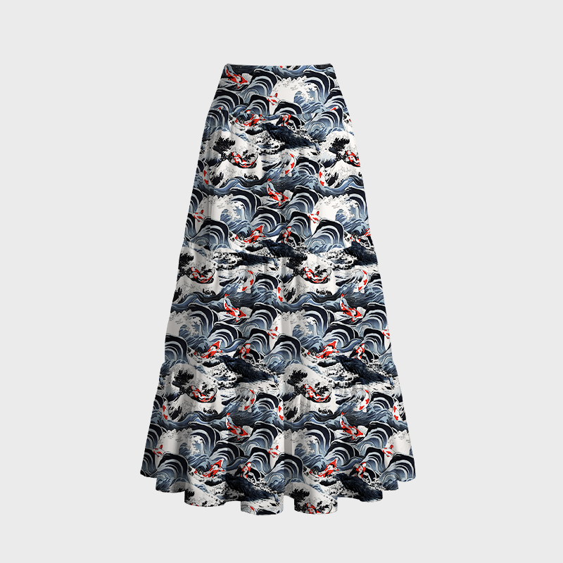 Japanese Style Maxi Skirt Summer Sale