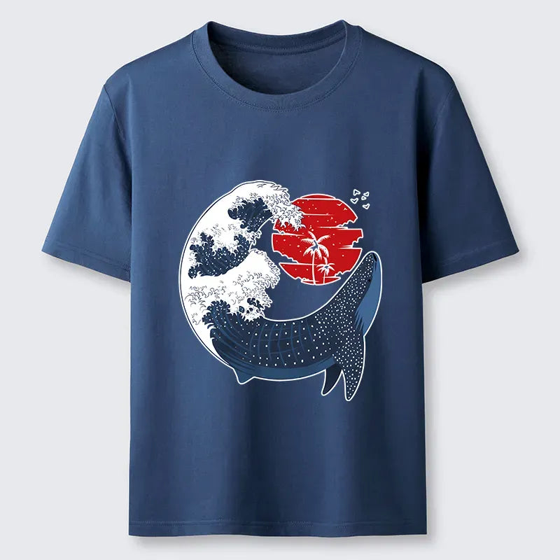 Japanese Whale Wave Classic T-Shirt