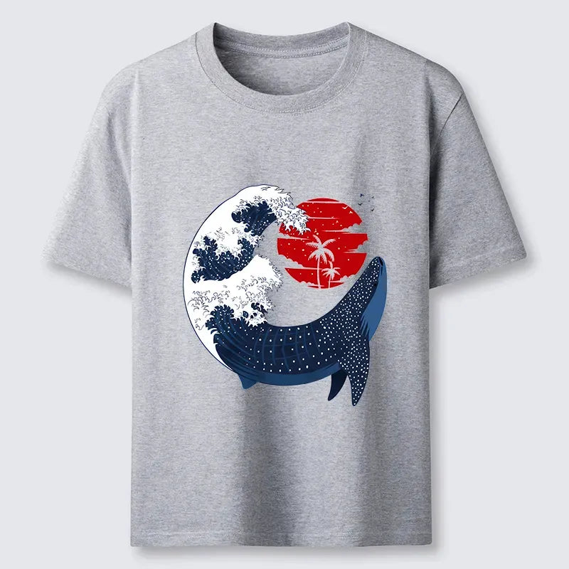 Japanese Whale Wave Classic T-Shirt