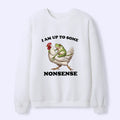 Kyoto-Lion Frog Riding A Chicken Funny Waffle Sweatshirt