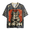 Kyoto-Lion Retro Pixel Continue Gaming Cat Mesh Jersey
