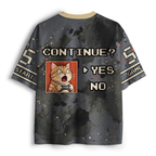 Retro Gaming Cat Mesh Jersey for Summer