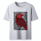 Kyoto-Lion Retro Woodblock Bird Classic T-Shirt