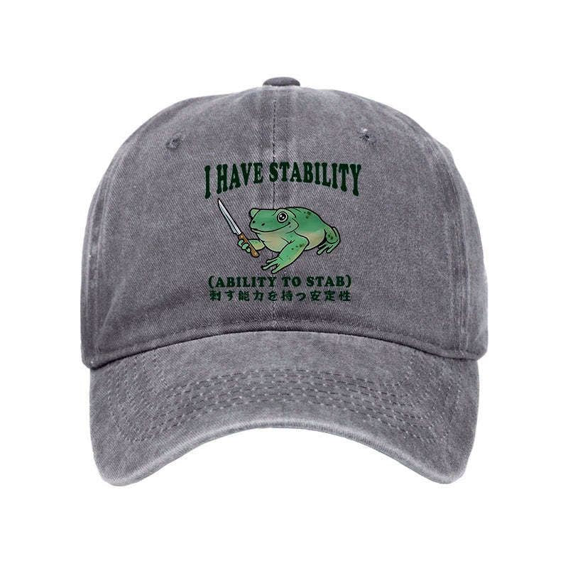 Mentally stable assassin frog cap streetwear